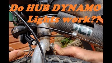 Hub Dynamo Bike Cycle Lights Installation and first test - did they work?