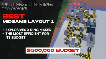 NEW BEST Mid Game Setup Ultimate Mining Tycoon Roblox!