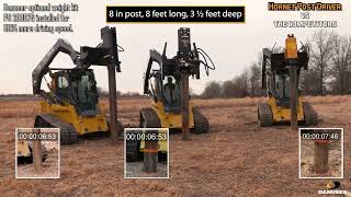 Hornet T8-RR vs Competitors | Who will win?? Danuser Hornet T7 Post Driver Vs Competition On 8 Inch Post