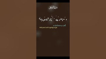 سورة الضحى بصوت عذب 🙏♥️ #اكسبلور #دويتو #duet #المشي