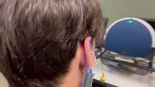 Probe tube placement auricle