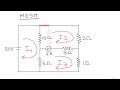 Mesh analysis KVL problem 3