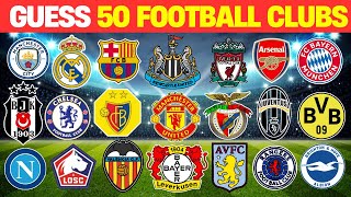 Guess The Football Club In 3 Seconds #2 | 50 World Famous Football Clubs | Quiz 2024