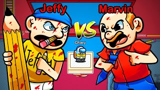 JEFFY vs MARVIN (Among Us) screenshot 4