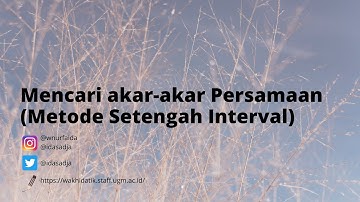 [MetNum] Metode Setengah Interval