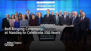 Bell Ringing Ceremony at Nasdaq to Celebrate 150 Years | Atlas Copco Group