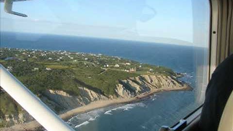 Our flight to Block Island RI "Island In the Sun"