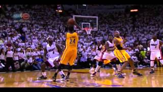 NBA Playoffs 2013 Pacers vs. Heat Game 1 - Paul George's Clutch Three Forces OT