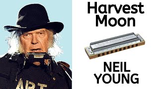 Video thumbnail of "Harvest Moon (Neil Young) harmonica lesson"