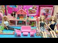 11 Minutes Satisfying with Unboxing Barbie Princess Dream House &amp; Furniture Toys Collection | ASMR