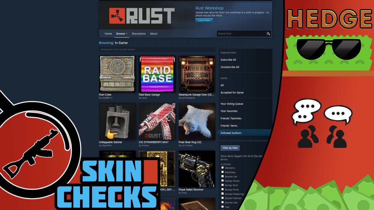 Rust Workshop Skin Checks (July 30 2024) - YouTube
