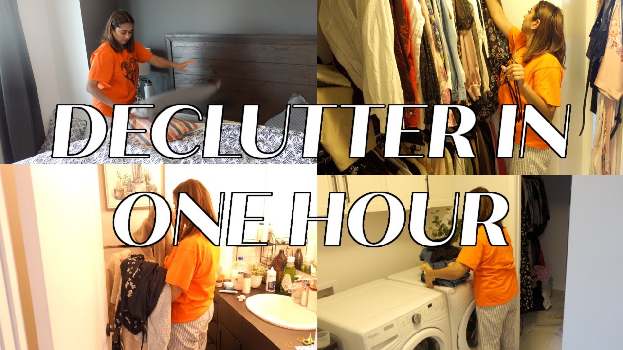 7 Tips to DECLUTTER/ CLEAN Your WHOLE Home IN ONE HOUR - YouTube