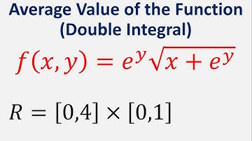 Find the average value of f(x,y) = e^y*sqrt(x + e^y) over the given rectangle.