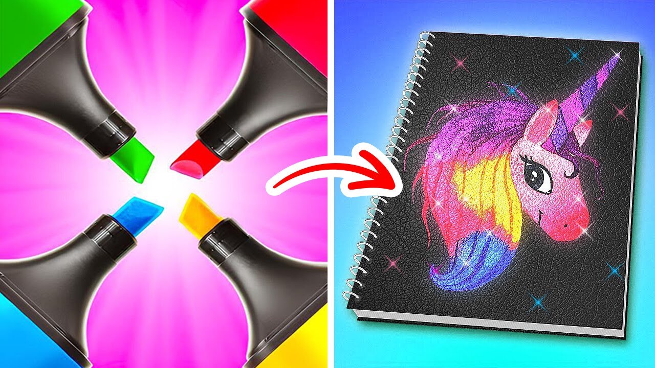 SMART ART TRICKS AND DRAWING HACKS || DIY Edible School Supplies By 123 ...