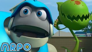Crazy Garden: Monster Plant Comes Alive! | ARPO the Robot | Cartoons for Kids | Moonbug Fun Zone