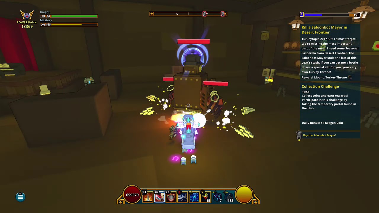 Trove: Turkeytopia 8/8 - Defeat a Saloonbot Mayor in Desert Frontier