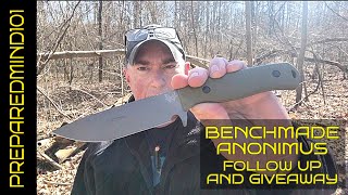 Benchmade Anonimus Follow Up and Giveaway