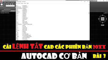 Hướng dẫn cài lệnh tắt trong CAD 20xx || Autocad cơ bản - Bài 3