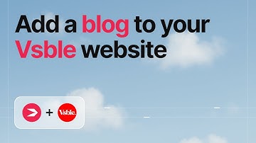 How to add a blog to a Vsble site with DropInBlog [current 2025]