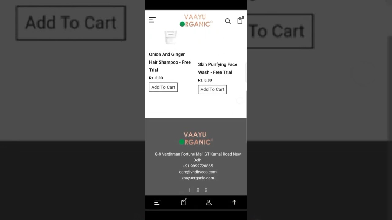 💯 FREE || Vayu organics Free Sample products ||😀😀❤️