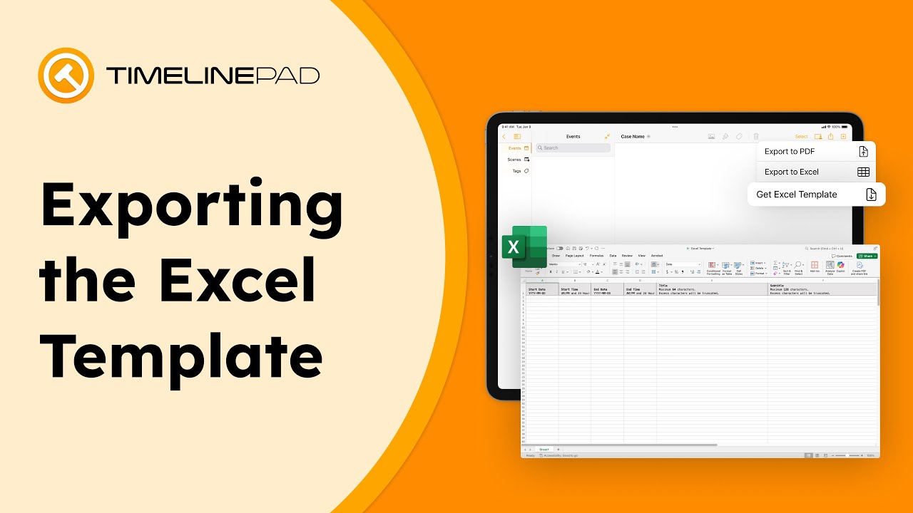 Exporting the Excel Template - YouTube