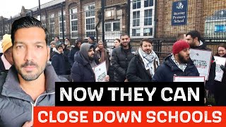 ANGRY MUSLIMS FORCE SCHOOL CLOSURE IN LONDON