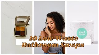 10 Zero Waste Bathroom Swaps | Bamboo Toilet Paper +  Sustainable Swaps for 2021