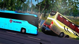 VOLVO BUS Crash Accident and SCANIA BUS Waits 🔥 !! | ETS 2