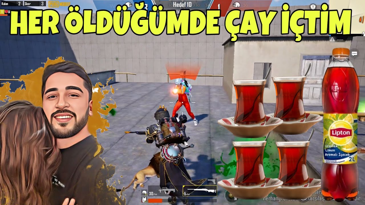 HER ÖLDÜĞÜMDE SICAK ÇAY İÇTİM, HASTANELİK OLDUM! -PUBG MOBİLE