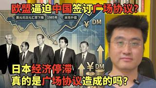 欧盟逼迫中国签订广场协议？日本经济停滞真的是广场协议造成的吗？拆解当年日本“失去的30年”的真相 | 人民币汇率升值 | 中国经济 | 日本经济史 |