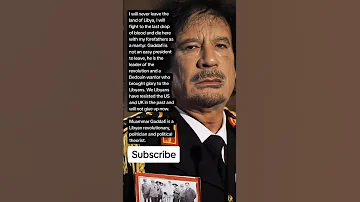 Muammar Gaddafi Libyan Revolutionary Politician And Political Theorist Quotes 