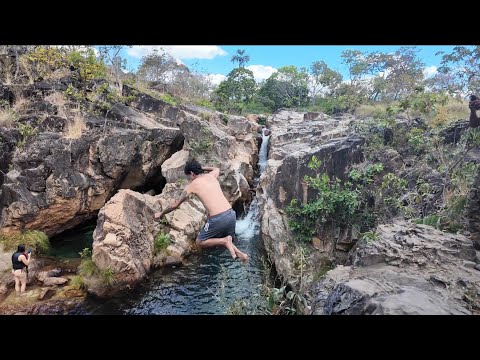 I JUMPED OFF A WATERFALL AT CHAPADA DOS VEADEIROS!