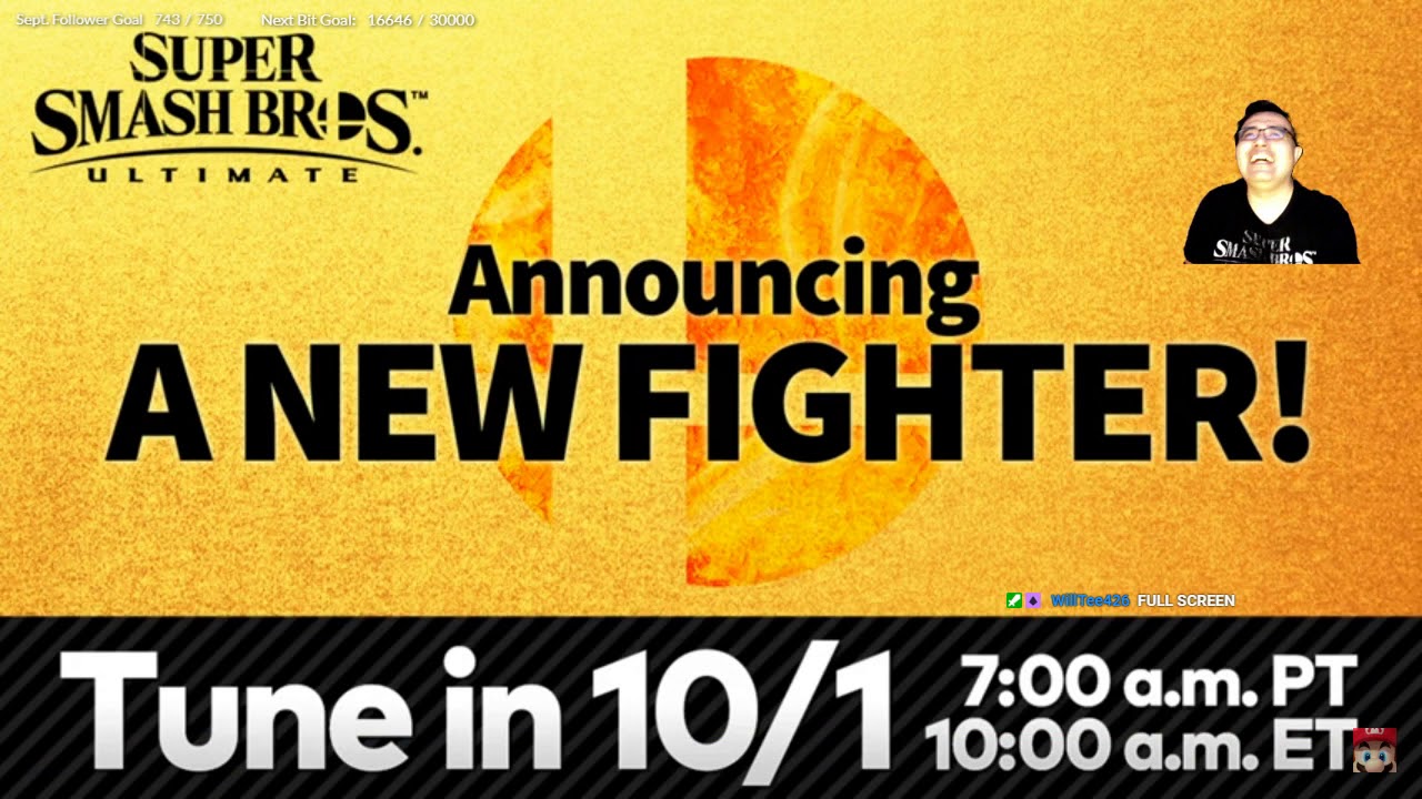 Live reaction to the Challenger Pack 7 Reveal for Smash Bros. Ultimate! Who’s it going to be?! All