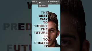 Text Masking Effect | Photoshop Text Portrait Tutorial | #shorts #texteffect