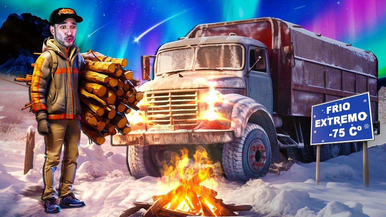TRABALHAR no INVERNO é IMPOSSÍVEL no Alaskan Road Truckers (-35,2ºC)