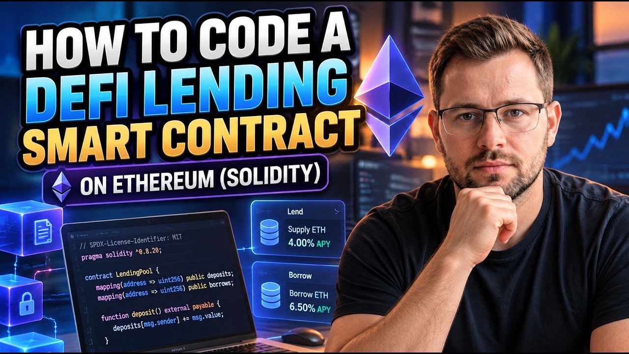 How to Code a DeFi Lending Smart Contract on Ethereum (Solidity) - YouTube