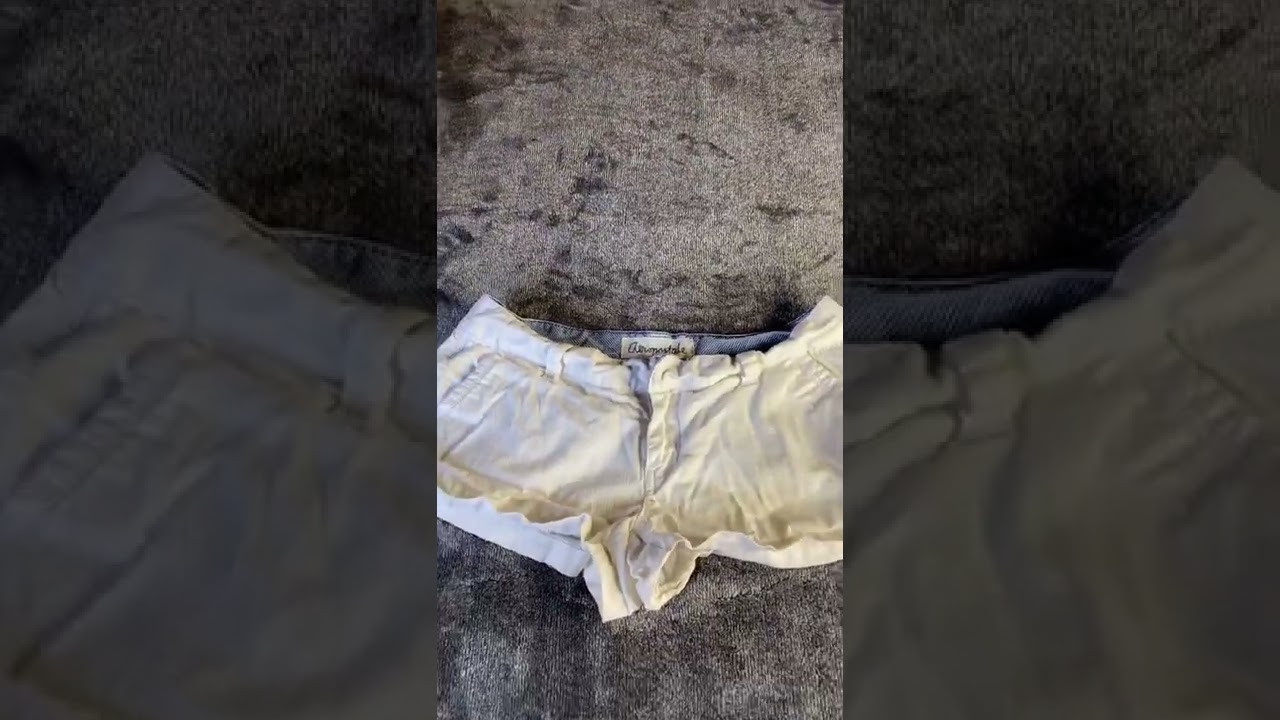 White shorty shorts size 3/4 