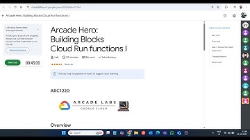 Arcade Hero: Bouwstenen Cloud Run-functies I || Laboplossing || Google Cloud Arcade 2025