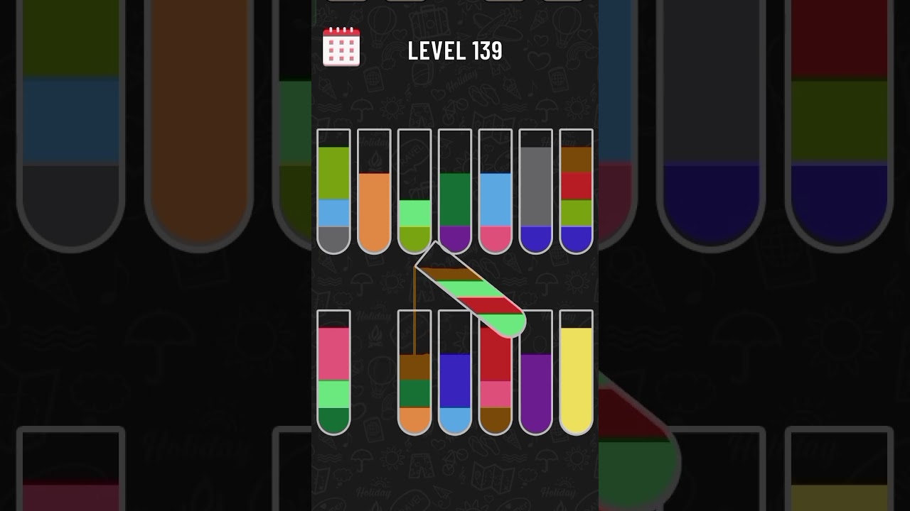 Water colour sort puzzle Level 139 