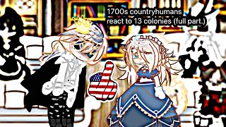 1700s countryhumans react to 13 colonies 