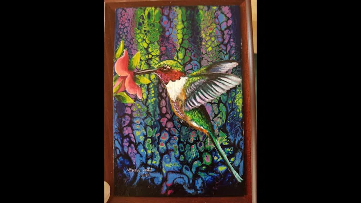 (213) HUMMINGBIRD  Embellishing an Acrylic Swipe o...