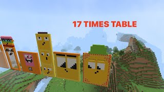 17 times table song by owie tv|minecraft numberblocks 