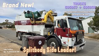 2 Curbtender Fuzion Splitbody Side Loaders | Trucks 505957 & 505958