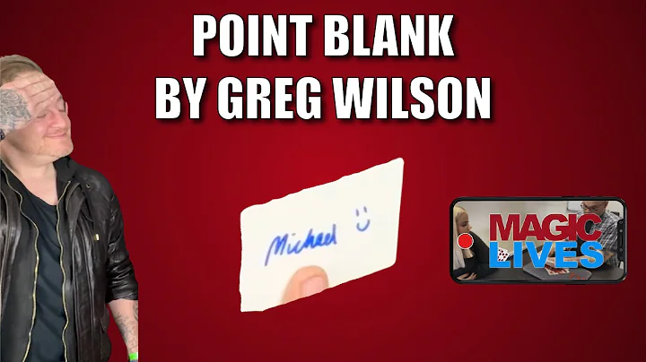 Point Blank by Greg Wilson | Blank Deck Bromance