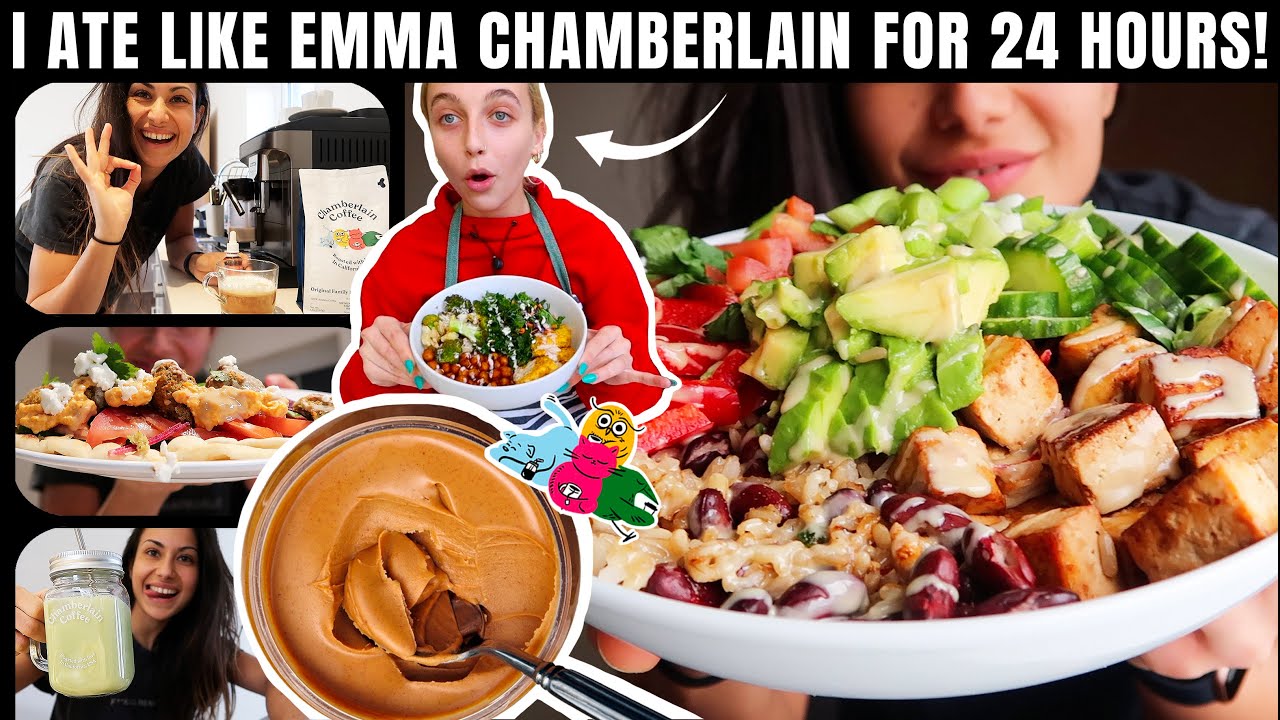 I ATE LIKE EMMA CHAMBERLAIN FOR 24 HOURS!