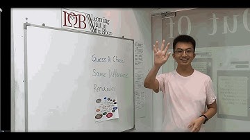 What is Guess and check, same difference & remainder concept?