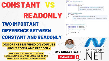 Difference Between Constant and ReadOnly in C#