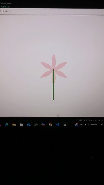 flower animation #python #programming #vscode #earllieeTheCoder - YouTube