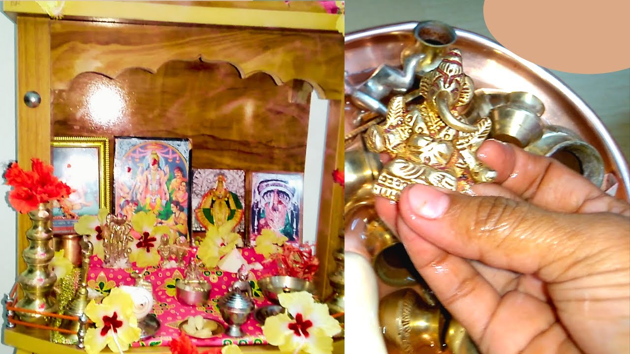 Ghar me daily Morning puja kaise kare/puja routine/ Easy Rangoli/ Everyday Subha ki puja