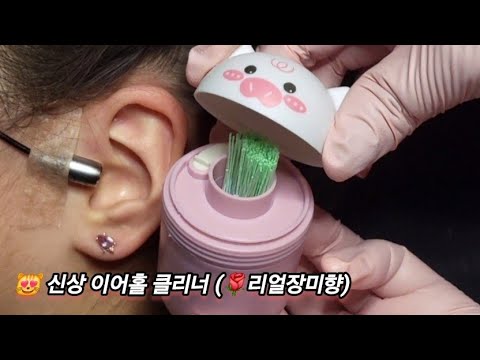 ASMR) Real Series_ 신상 이어홀 클리너 (🌹리얼장미향)_ New Earhole Cleaner (Real rose scent)
